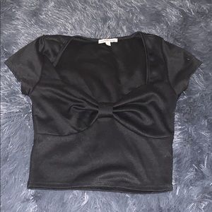 Charlotte Russe Black crop top